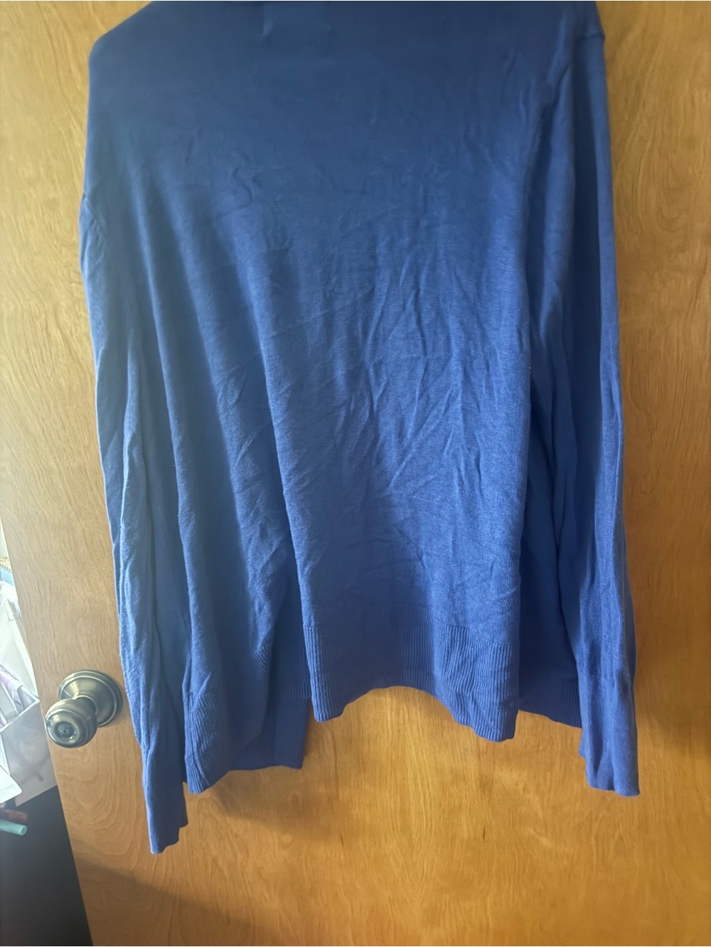 Navy Open-Front Cardigan - Picture 3 of 3